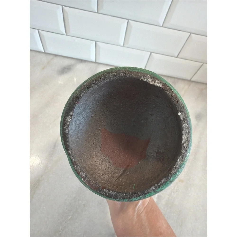 Vintage Heavy Ceramic/stone Like Turquoise/green Wine Decanter GWB002